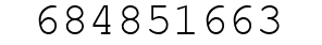 Number 684851663.