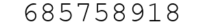 Number 685758918.