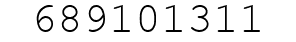 Number 689101311.