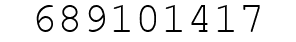Number 689101417.