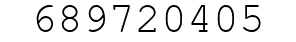 Number 689720405.