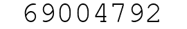 Number 69004792.