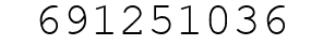 Number 691251036.