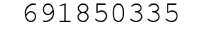 Number 691850335.