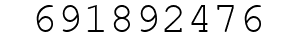 Number 691892476.