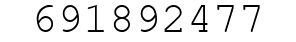 Number 691892477.