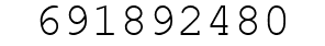 Number 691892480.