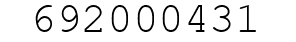 Number 692000431.