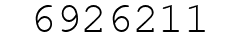 Number 6926211.