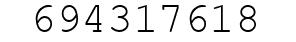 Number 694317618.