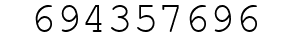 Number 694357696.