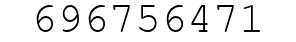 Number 696756471.