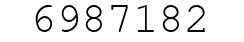 Number 6987182.