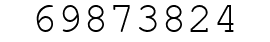 Number 69873824.