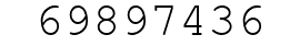 Number 69897436.