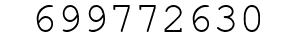 Number 699772630.