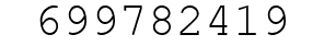 Number 699782419.