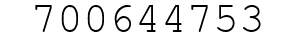 Number 700644753.