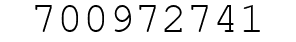 Number 700972741.
