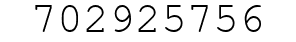 Number 702925756.