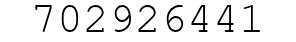 Number 702926441.