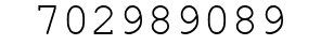Number 702989089.