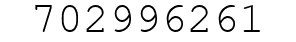 Number 702996261.