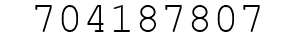Number 704187807.