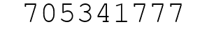 Number 705341777.