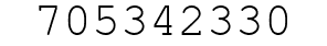 Number 705342330.