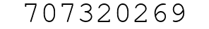 Number 707320269.