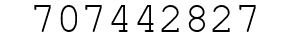 Number 707442827.