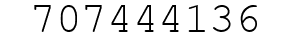 Number 707444136.