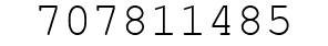 Number 707811485.