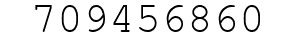 Number 709456860.