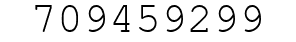 Number 709459299.