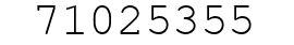 Number 71025355.