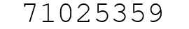 Number 71025359.