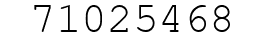Number 71025468.