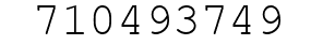 Number 710493749.