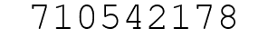 Number 710542178.