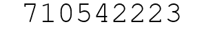 Number 710542223.