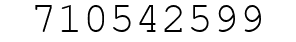 Number 710542599.