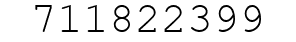 Number 711822399.