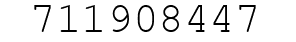Number 711908447.
