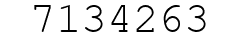 Number 7134263.