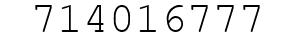 Number 714016777.