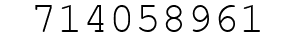 Number 714058961.