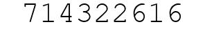 Number 714322616.