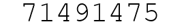 Number 71491475.